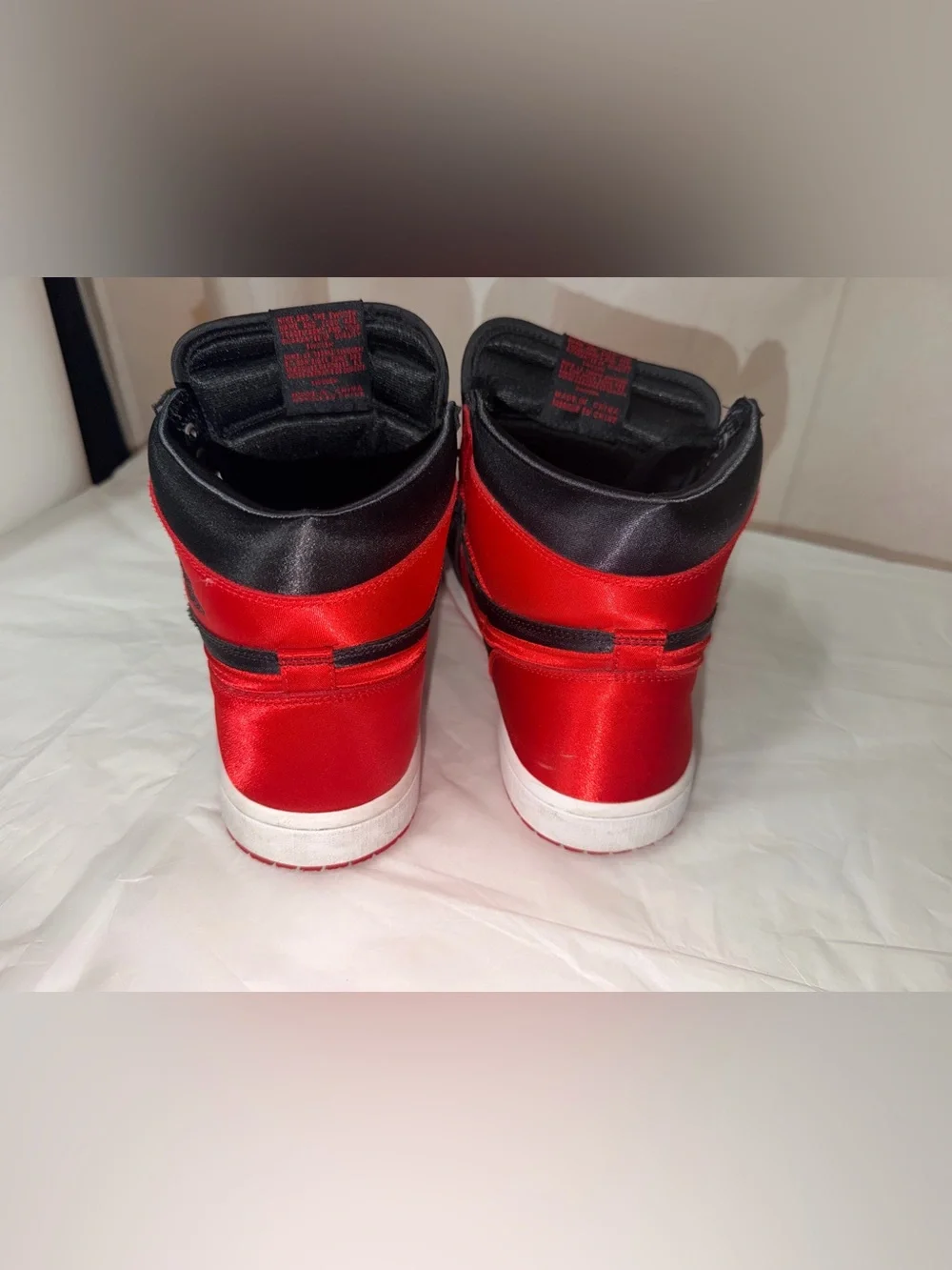 Jordan Black and Red High-Top Sneakers